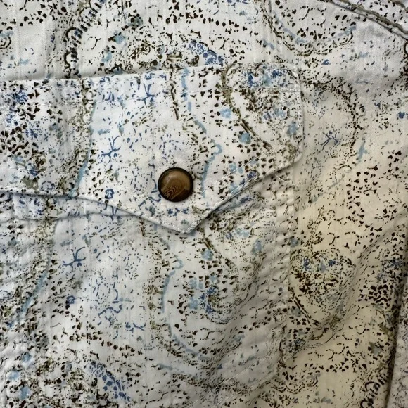 Wrangler Men's Rock 47 Paisley Print Long Sleeve Snap Western Shirt size medium - Picture 3 of 6